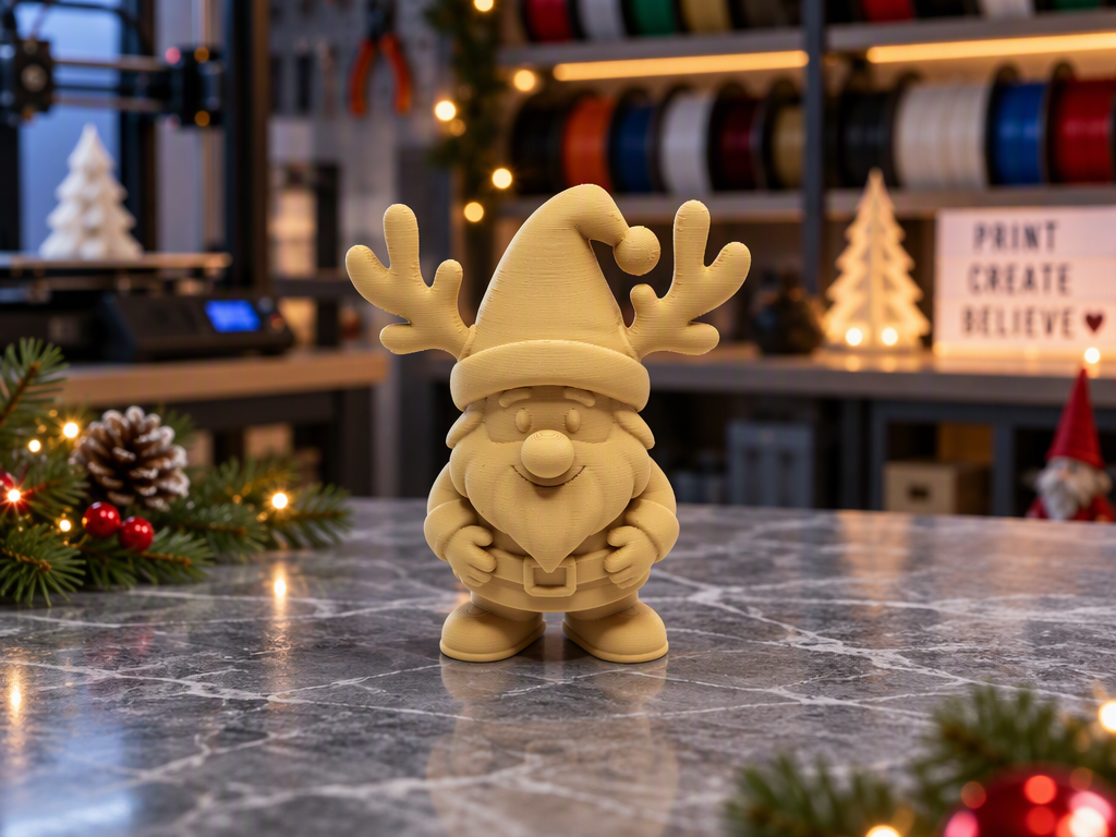 Rentiergeweih-Wichtel im Weihnachtszauber 3D model