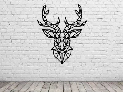 animal geometrico decoracion pared v14