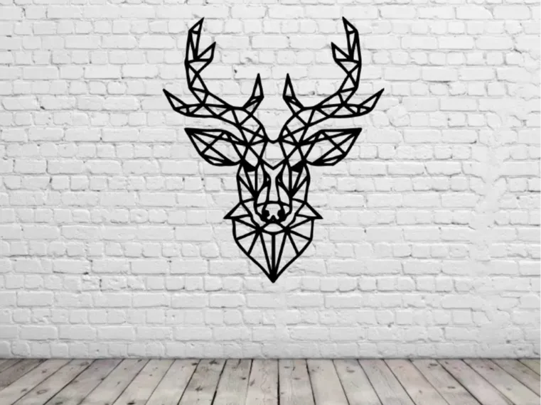 animal geometrico decoracion pared v14
