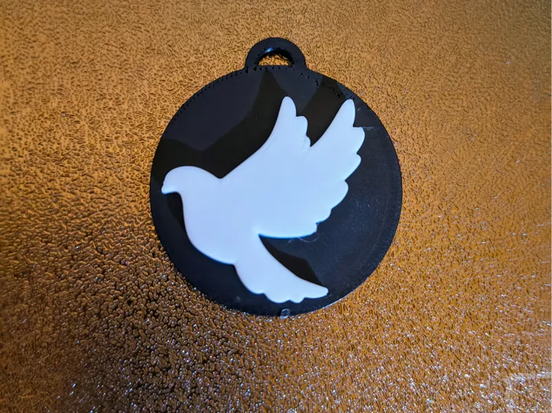 Dove Keychain Pigeon Keychain