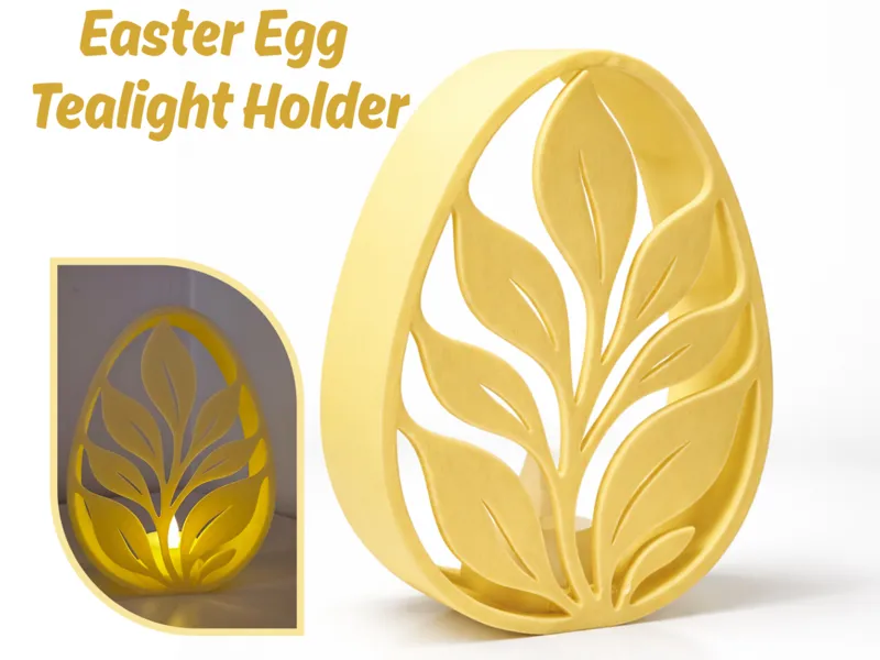 Easter Egg Tealight Holder – Decorative Egg 