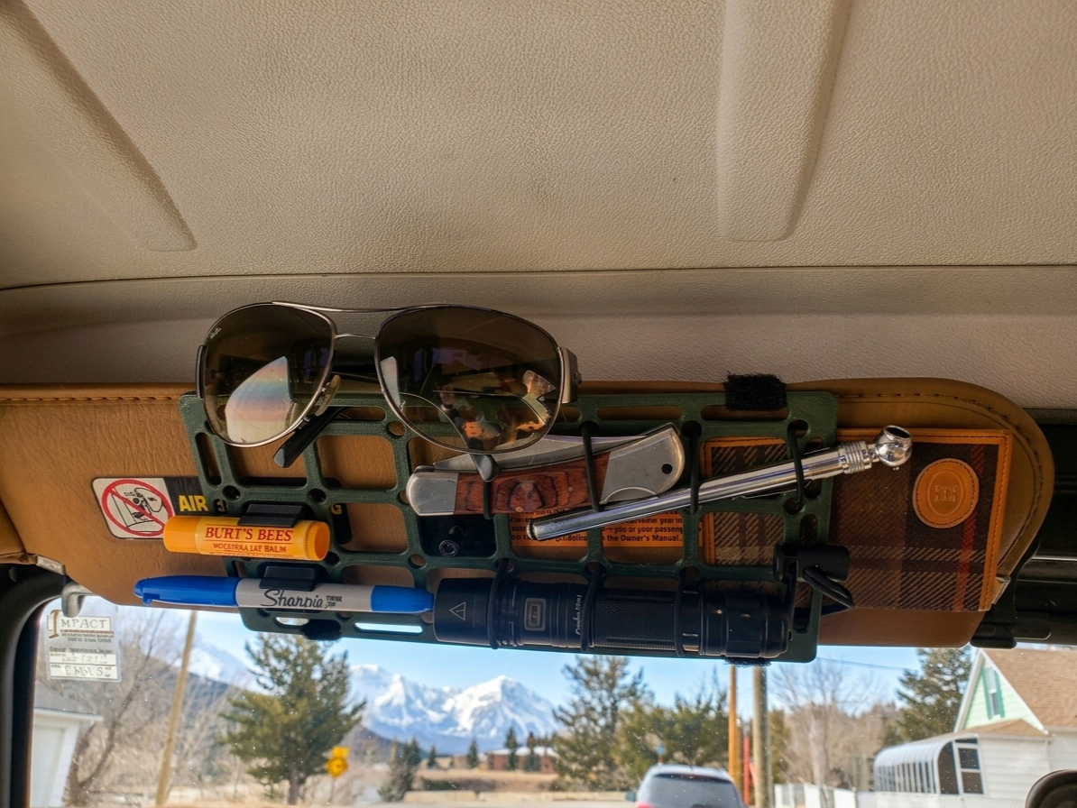 Visor Molle Panel & Inserts for Jeep TJ & Others.