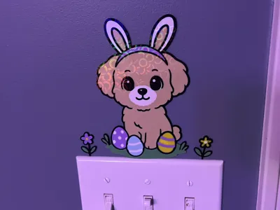 Maltipoo Easter Wall Art