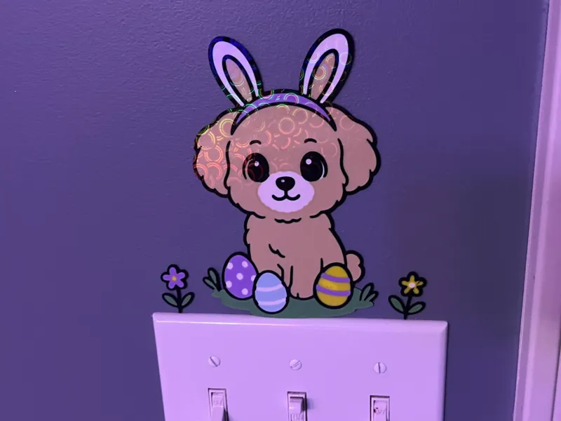Maltipoo Easter Wall Art