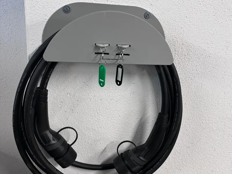 Wandhalterung für Wallbox Ladekabel– mit RFID-Chip