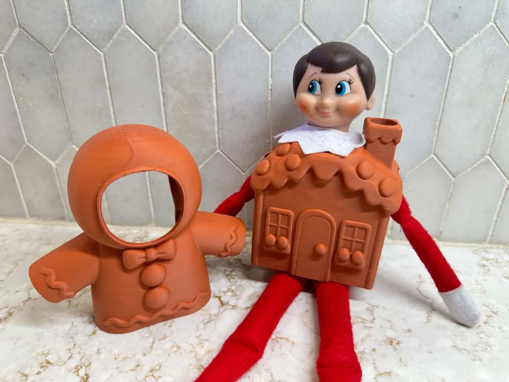 Process Layout Man Gingerbread Man and House Elf on the Shelf Costume - Free 3D Print ...