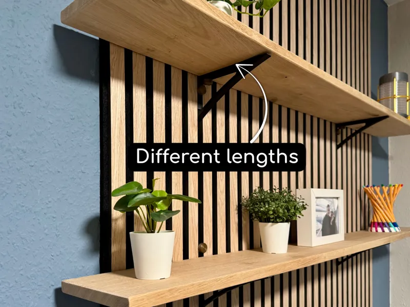 Minimal Shelf Bracket for Acoustic Panels