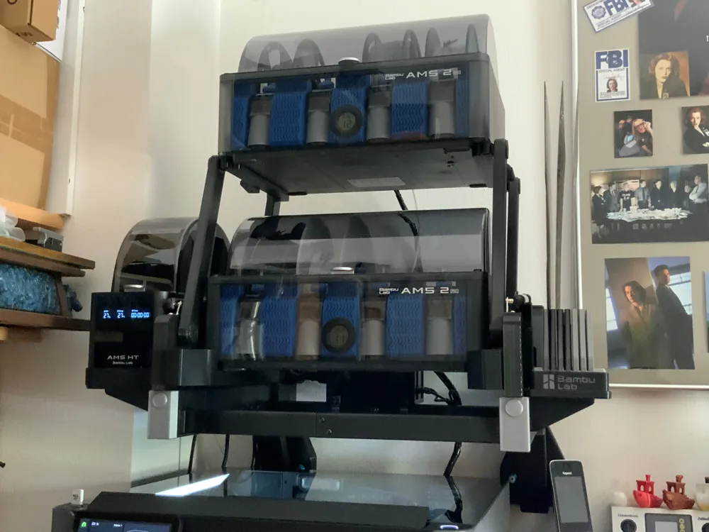 AMS for 2 Power Supplies (Mount) for AMS Hub Rack - Free 3D Print Model ...