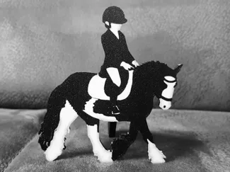 Horse Rider Silhouette Stand (2 Versions)