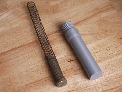 Minimalistic spare bolt/spring case for AR 15