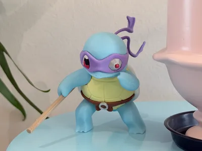 007 Squirtle x Donatello Bo Staff Teenage Mutant Ninja Turtles Pokemon (no AMS needed)