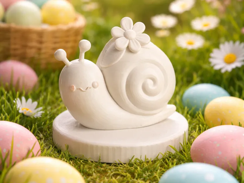 Cute Spring Snail