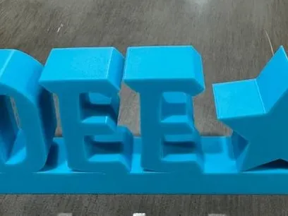 Dee name plate