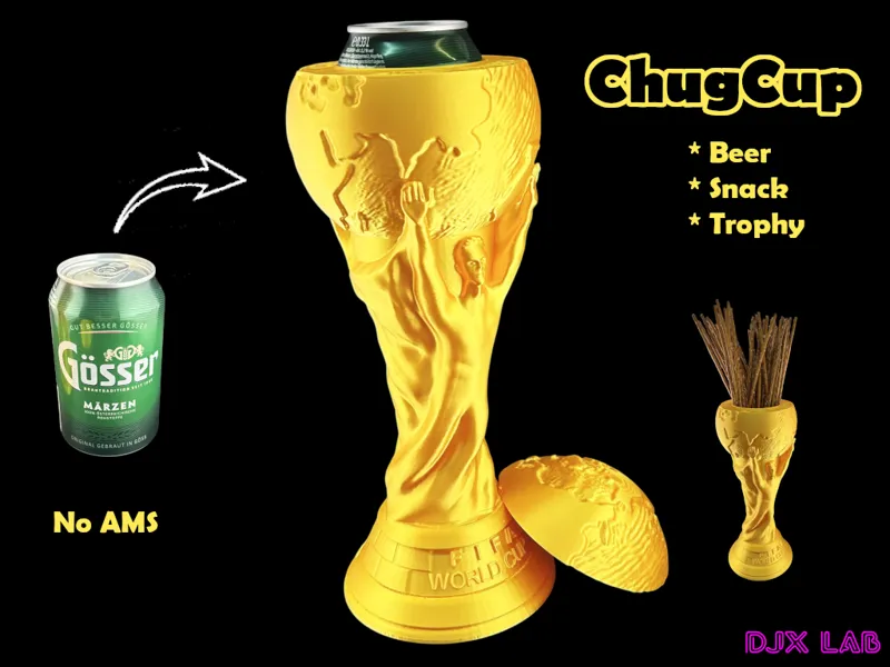 ChugCup – World Champion Trophy Beer Holder Fifa