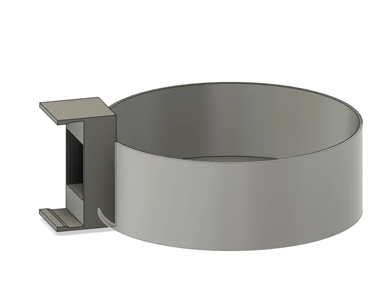 Water bottle holder for IKEA desk