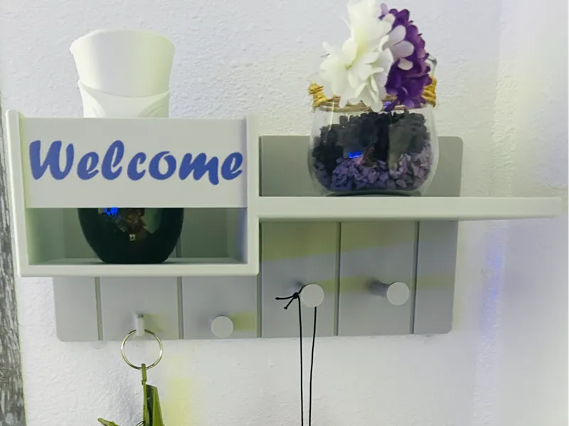 Entry Organizer- CleanlineWall Shelf & Key Holder