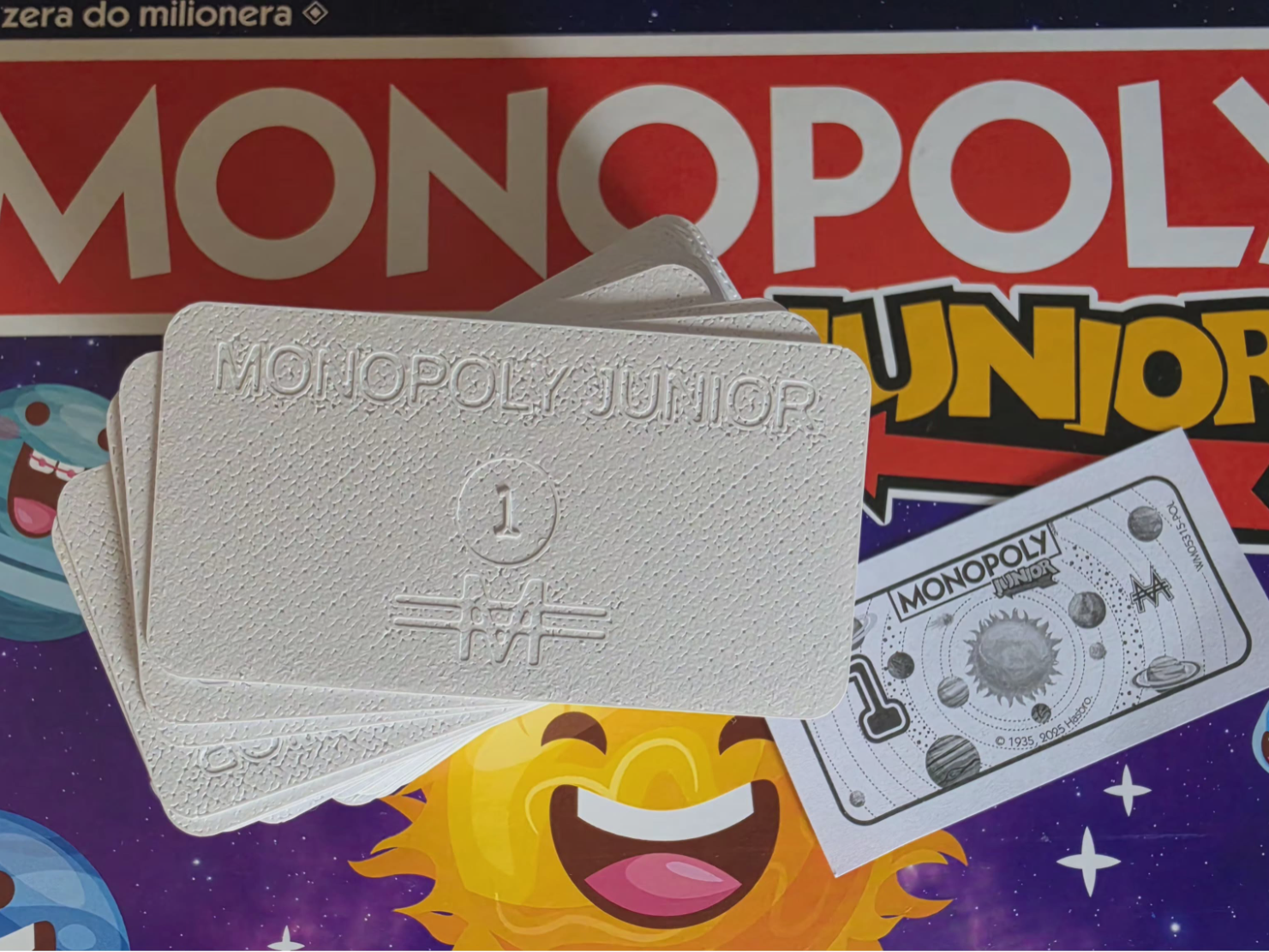 Monopoly junior money banknotes