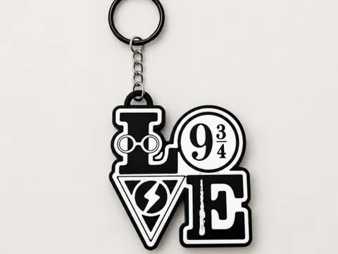 Llavero: Harry Potter-inspired 9¾ keychain — referencia de MakerWorld
