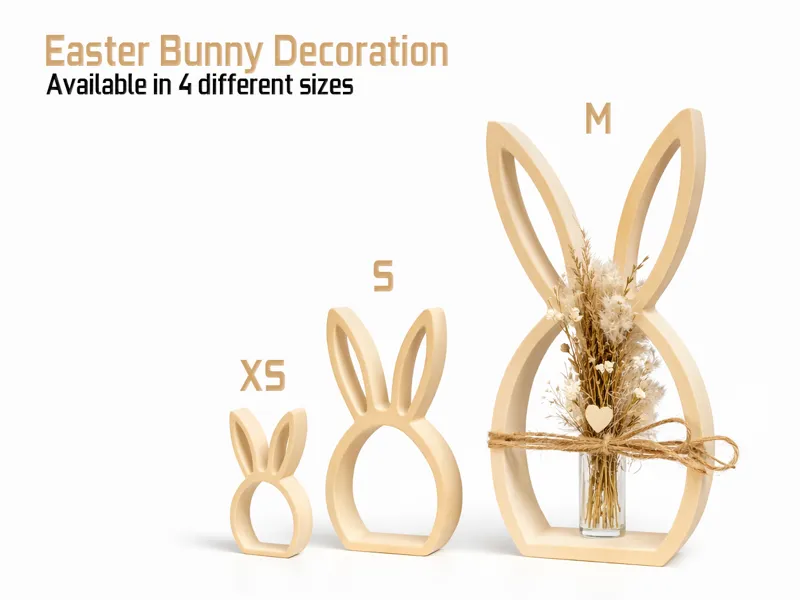 Easter Bunny Silhouette Decoration