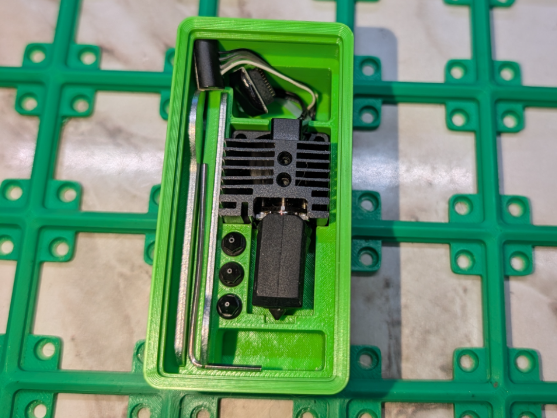 Gridfinity Stackable Holder for P1S Hotend