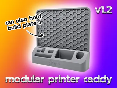 Modular Customizable Bambu Lab Printer Caddy V1.2