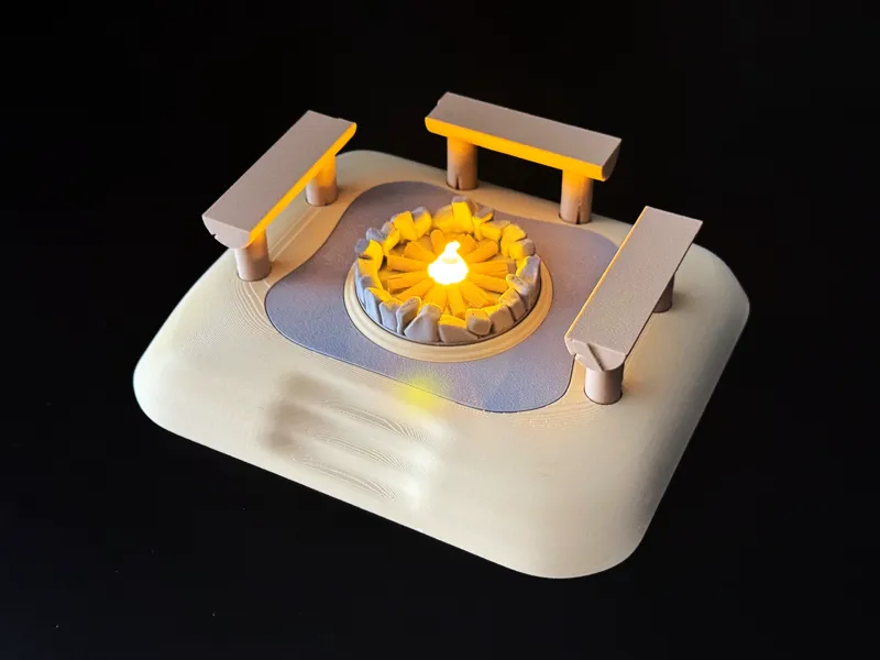 Cosy Campsite LED Tealight Lamp