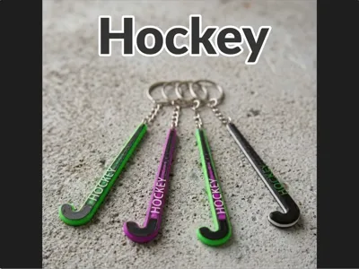 hockey keychain 