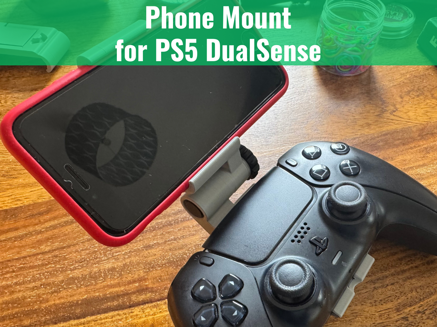 Adjustable Phone Mount for PS5 DualSense