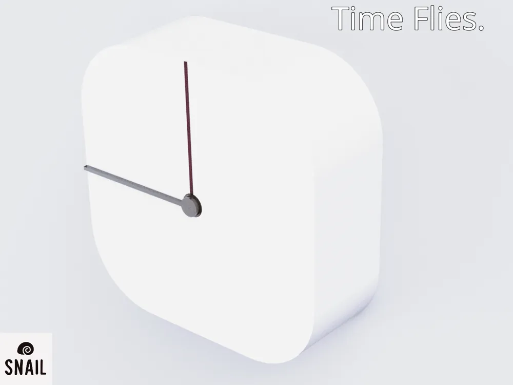 Time Flies. Desktop Art. Clock Components Kit011 by Snail MakerWorld