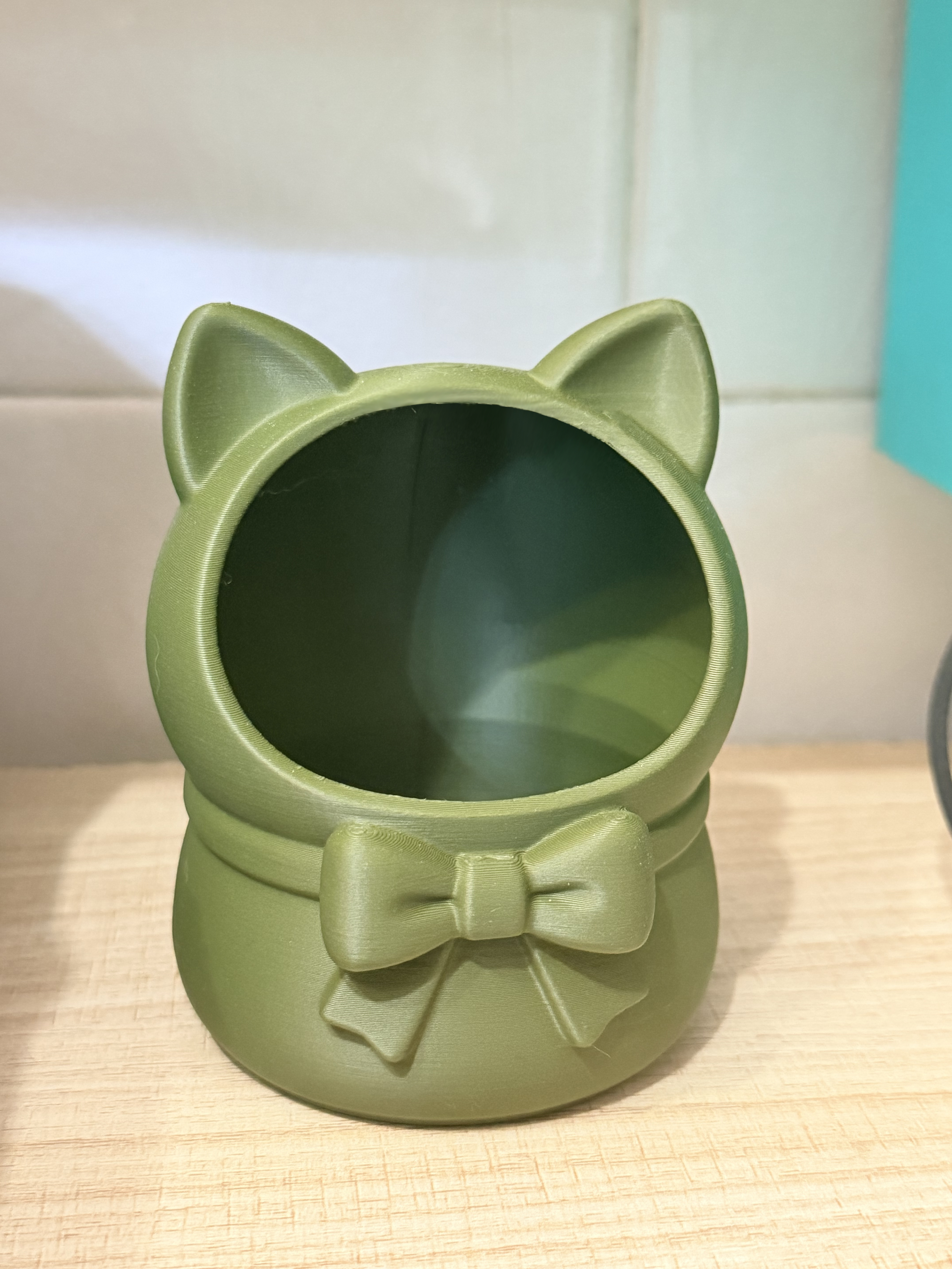 Miniatura 3 del modelo 3D 猫猫桌面垃圾桶