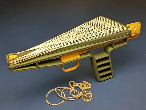 Pistolet à élastiques 21 coups