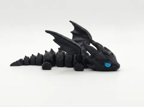 Adorno temático: Flexi Dragon with wings — referencia de MakerWorld