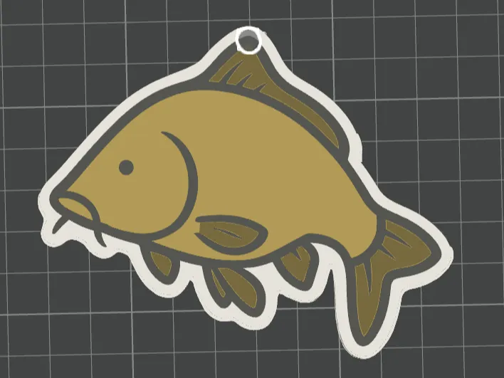 fish keychain