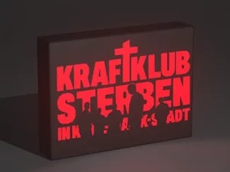 Kraftklub Lightbox „Sterben“