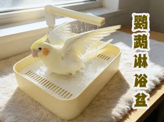 鹦鹉淋浴盆