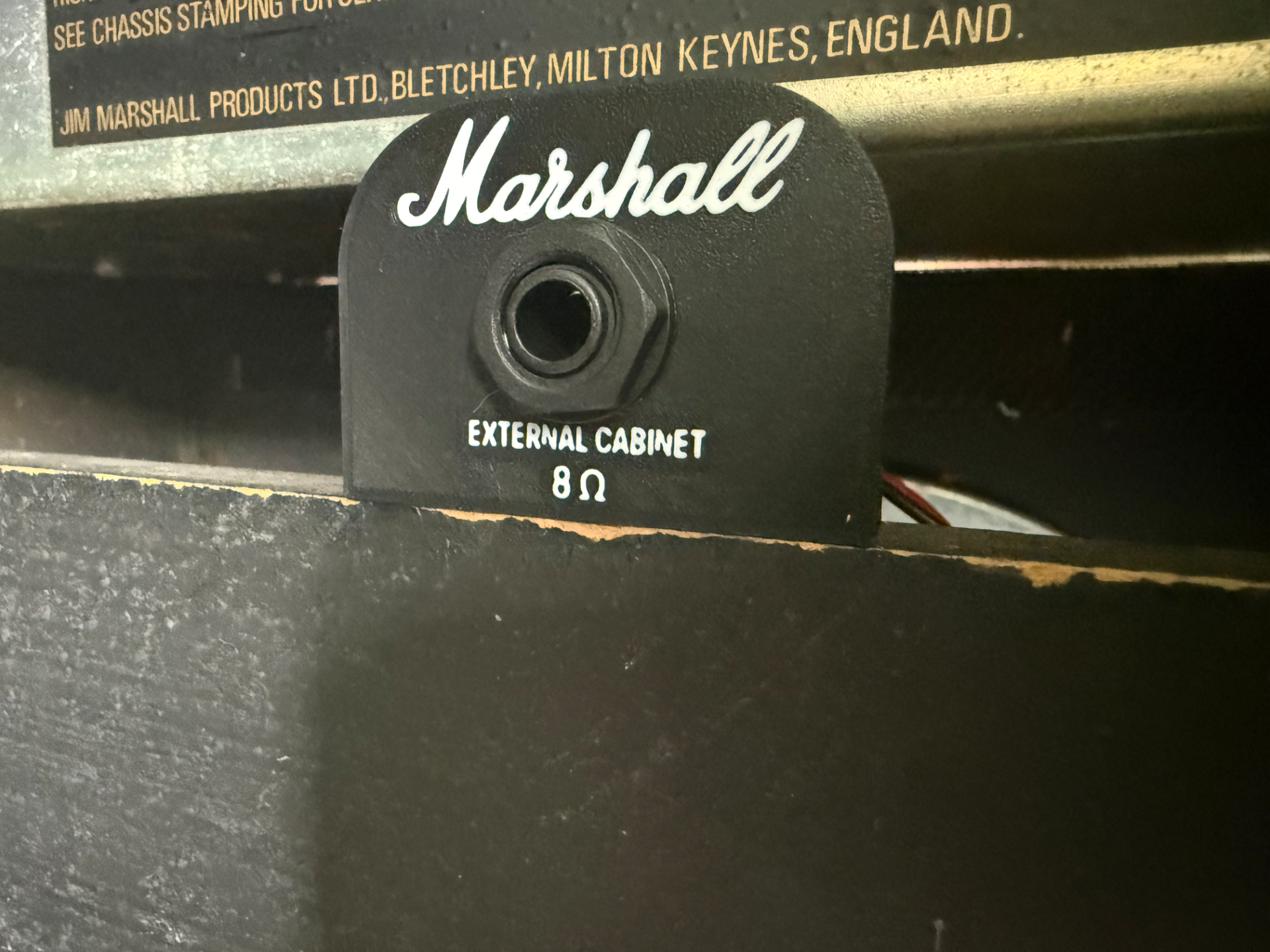 Marshall Custom External Speaker Jack Plate 3D model
