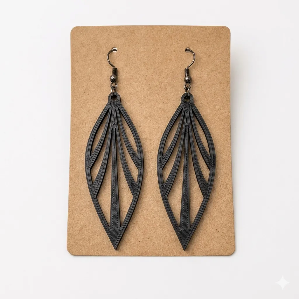 Leaf Earrings view 2