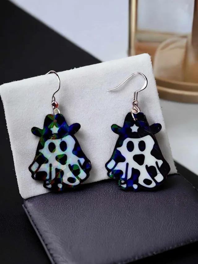 Ghost Cowboy Earrings