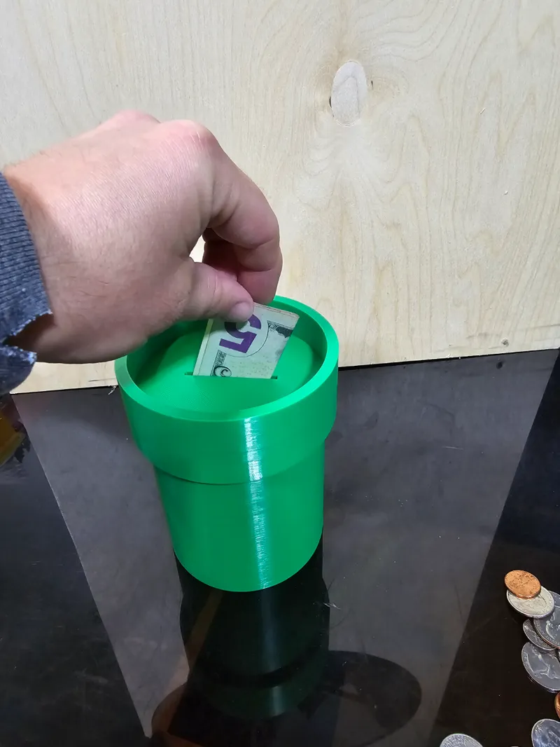 Mario Pipe hidden piggy bank / large container