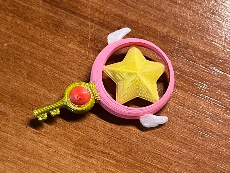 百变小樱/魔卡少女樱 星星钥匙吊坠 完美还原动画