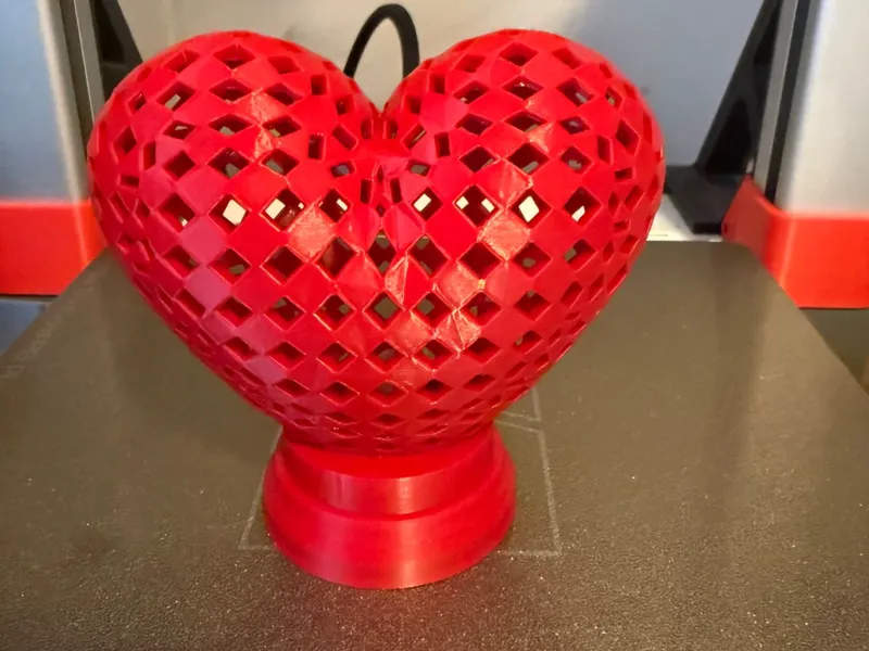 Heart Shaped Tea Light Lamp
