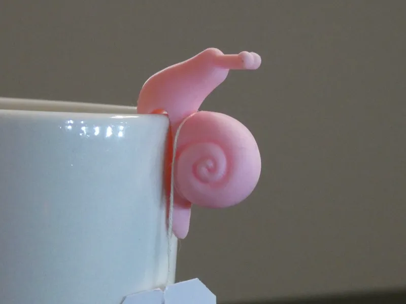Tea Bag Holder in the Shape of a Snail