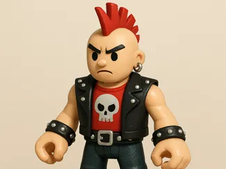 Punk Rocker - Kid toy style