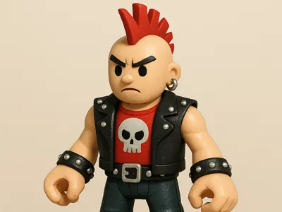Punk Rocker - Kid toy style
