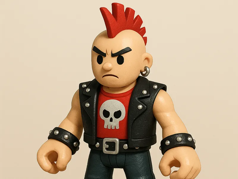 Punk Rocker - Kid toy style