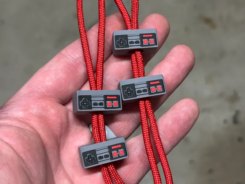 Retro Nintendo NES Controller Bead / Hoodie String