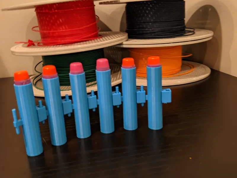Articulated Nerf Ammo Belt - Print-in-place