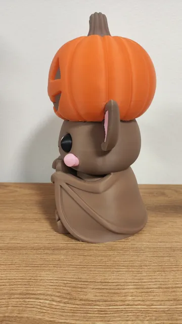 Accesorio para impresora 3D: murciélago con calabaza sin AMS — vista de referencia 4
