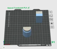 Natural Translucent PLA Settings A1mini