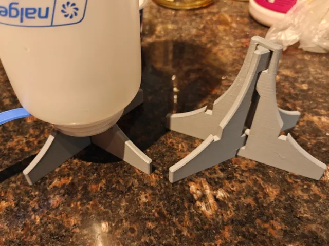 Foldable bottle dryer print in place for Nalgene